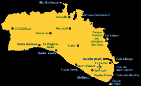 menorca map